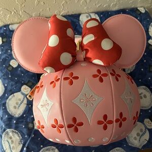 Loungefly stitch shoppe Minnie Mouse bauble purse